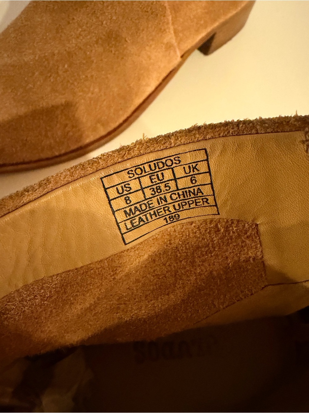 Soludos Venetian Bootie Women's Suede Ankle Boot in Tan - Picture 8 of 9